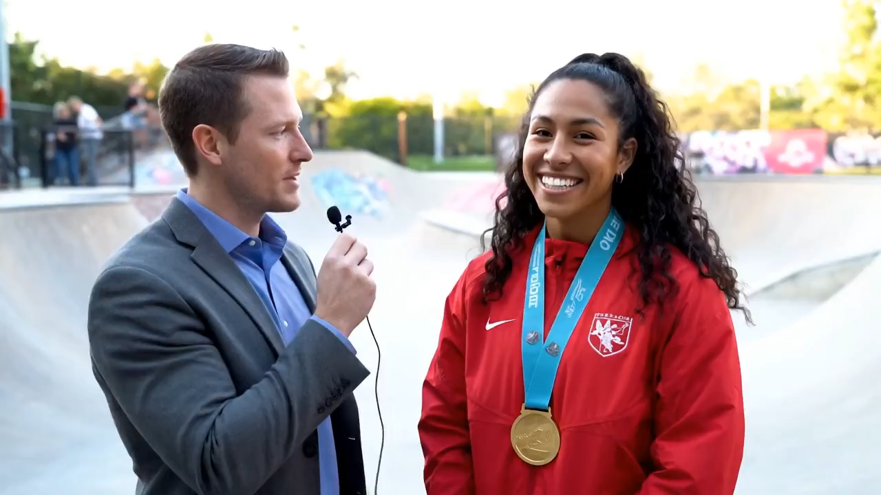 Olympic post-medal interviews